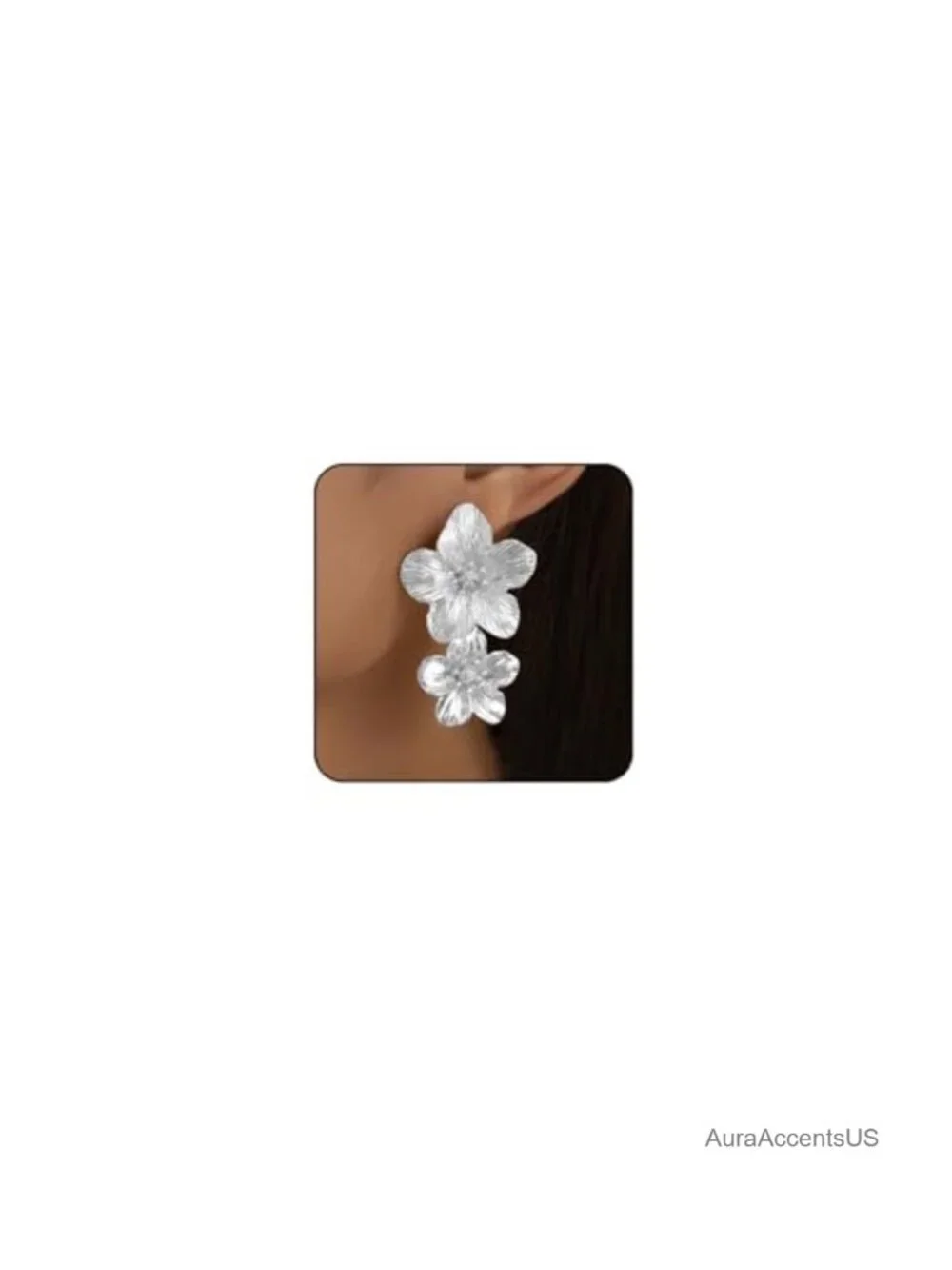 Chunky Ginkgo Leaf Drop Dangle Earrings for Women Statement Floral Jewelry Alloy